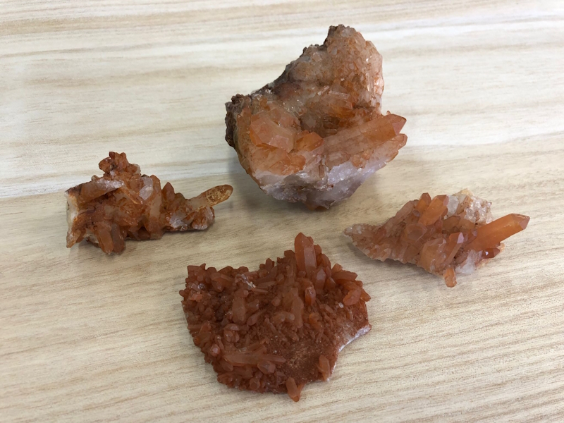 Drusas Cuarzo Mandarina en bruto